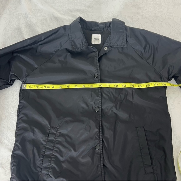 Vans Checkered Sleeve Snap Front Windbreaker Jacket Size XS - Picture 9 of 10